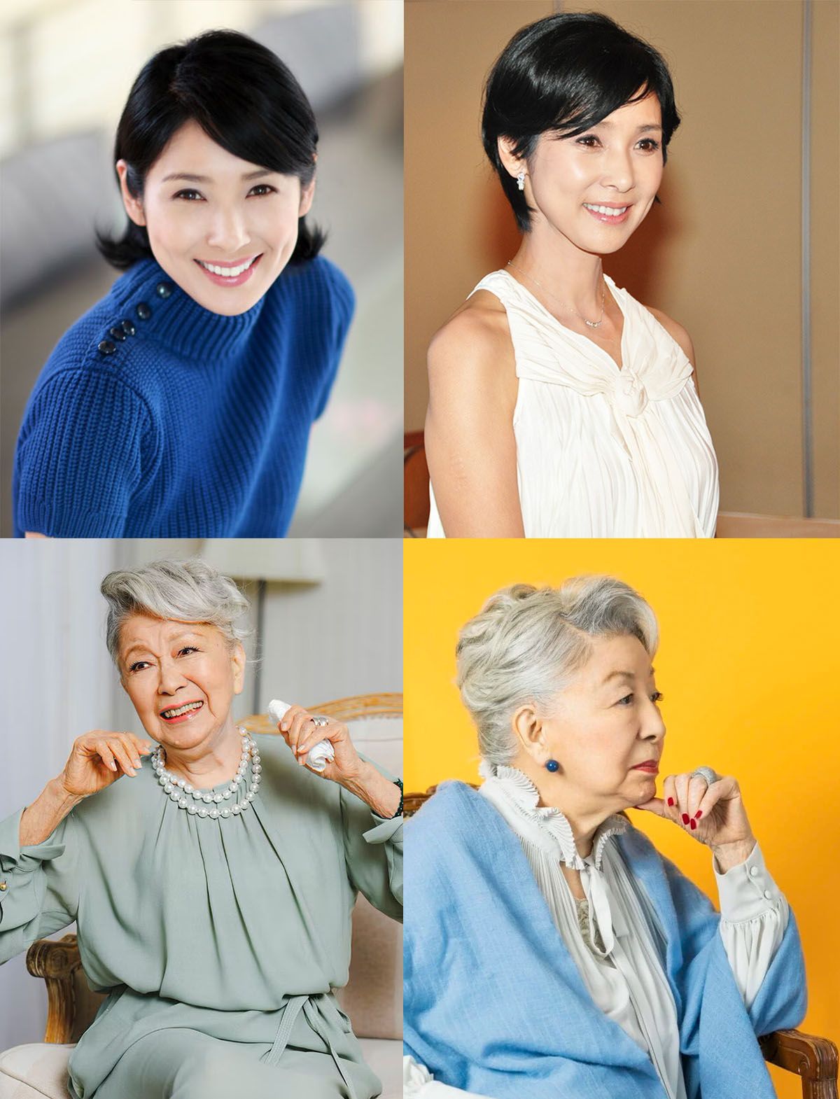 50代・60代のベリーショート芸能人：大人のエレガンス