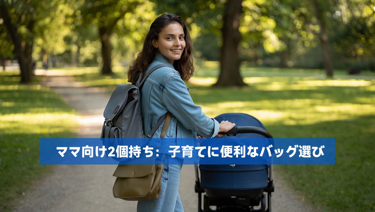 ママ向け2個持ち:子育てに便利なバッグ選び