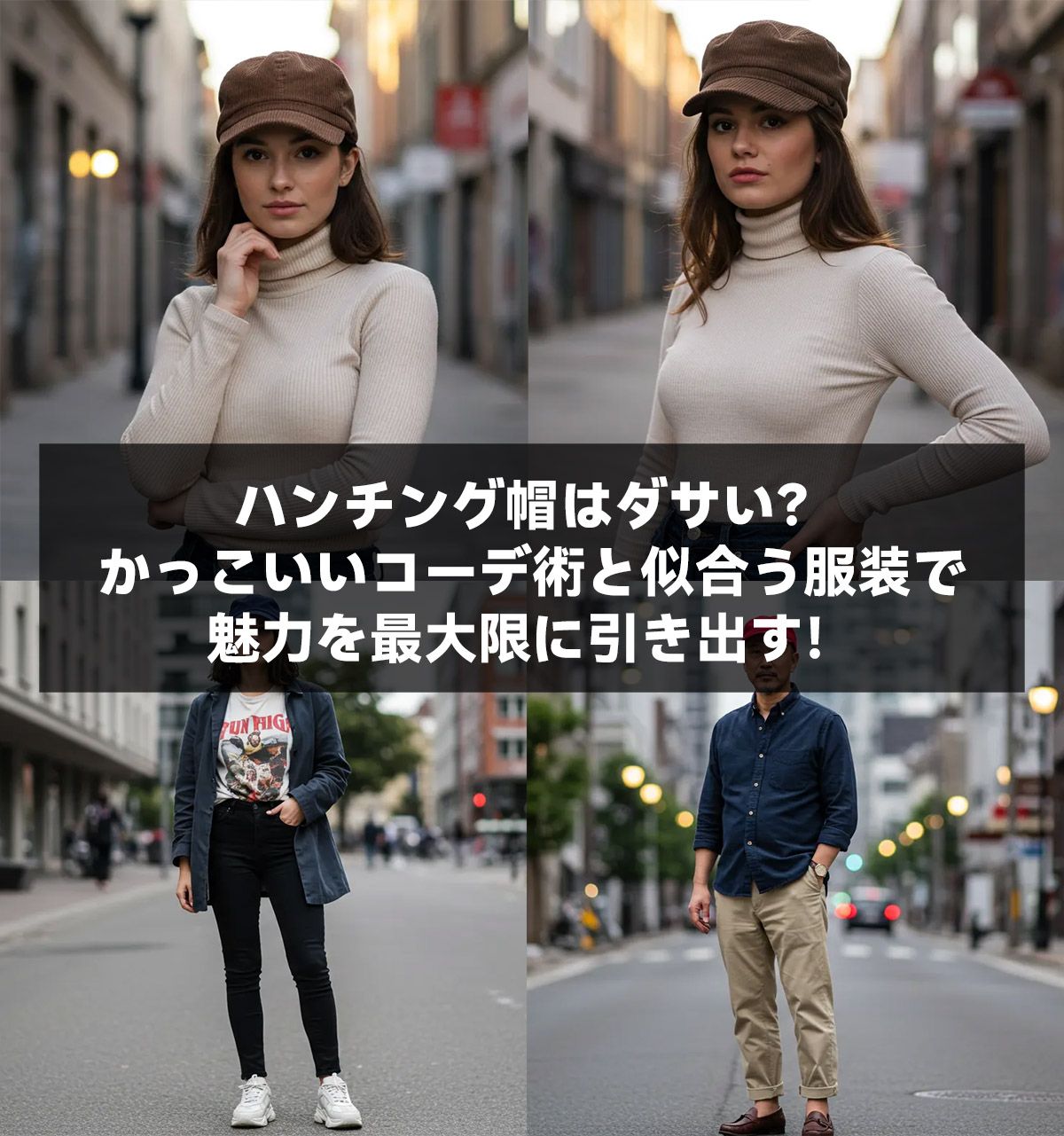 ハンチング帽はダサい?かっこいいコーデ術と似合う服装で魅力を最大限に引き出す!