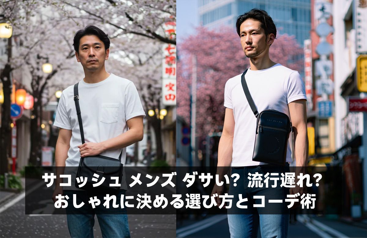 サコッシュ メンズ ダサい？流行遅れ？おしゃれに決める選び方とコーデ術