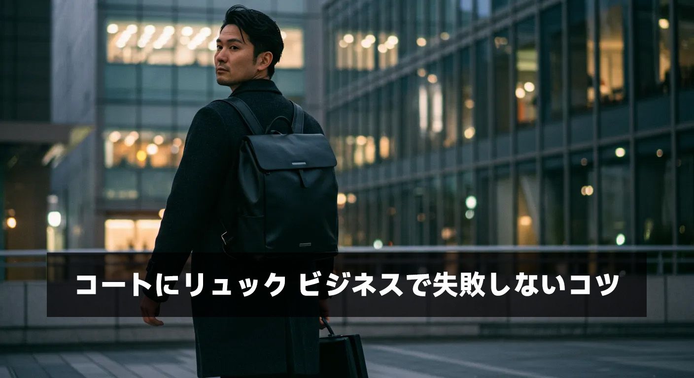 コートにリュック ビジネスで失敗しないコツ