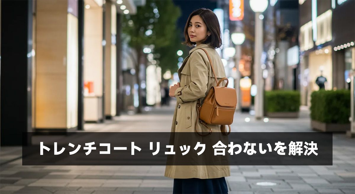 トレンチコート リュック 合わないを解決
