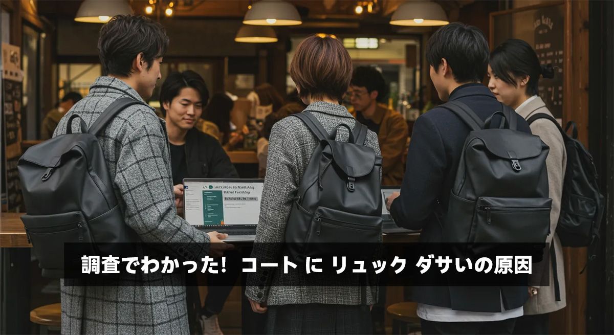調査でわかった!コート に リュック ダサいの原因