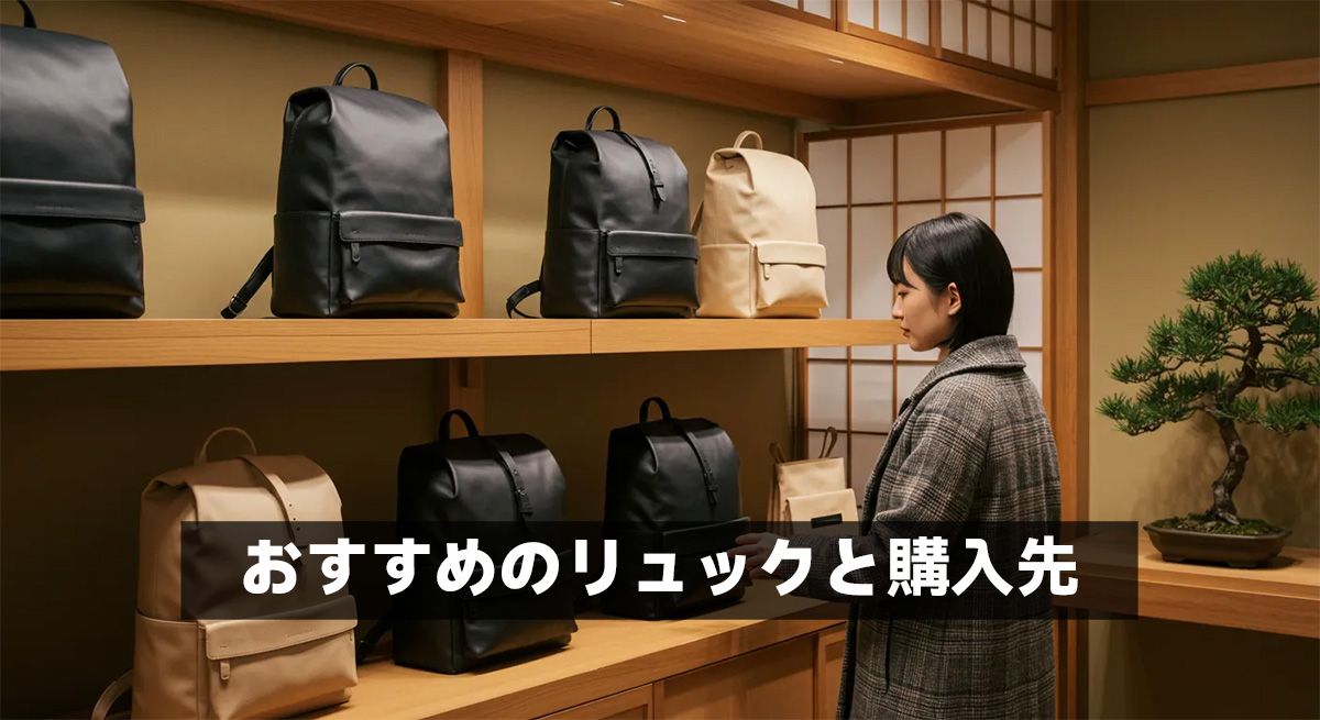 おすすめのリュックと購入先