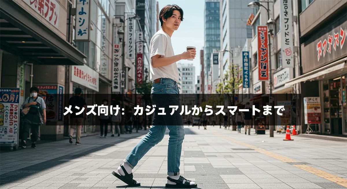 メンズ向け：カジュアルからスマートまで