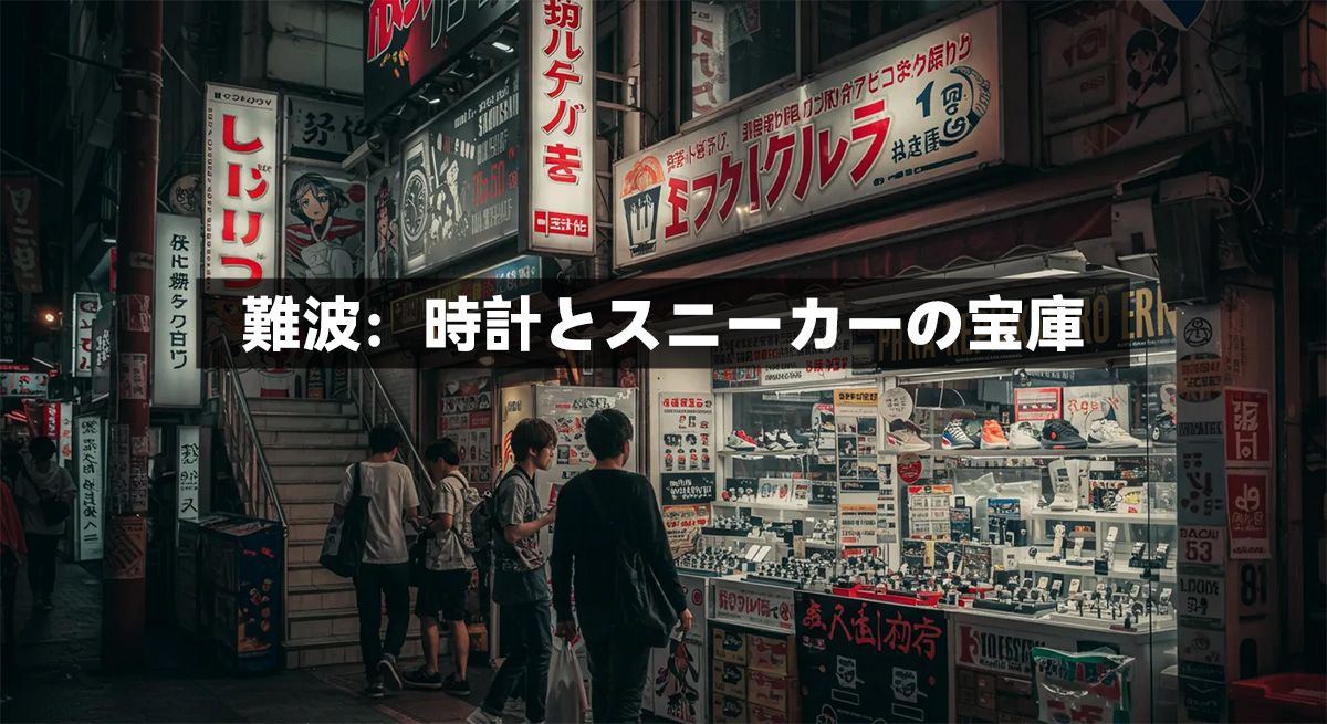 難波：時計とスニーカーの宝庫