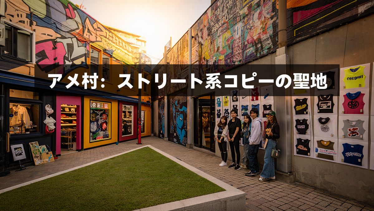 アメ村：ストリート系コピーの聖地