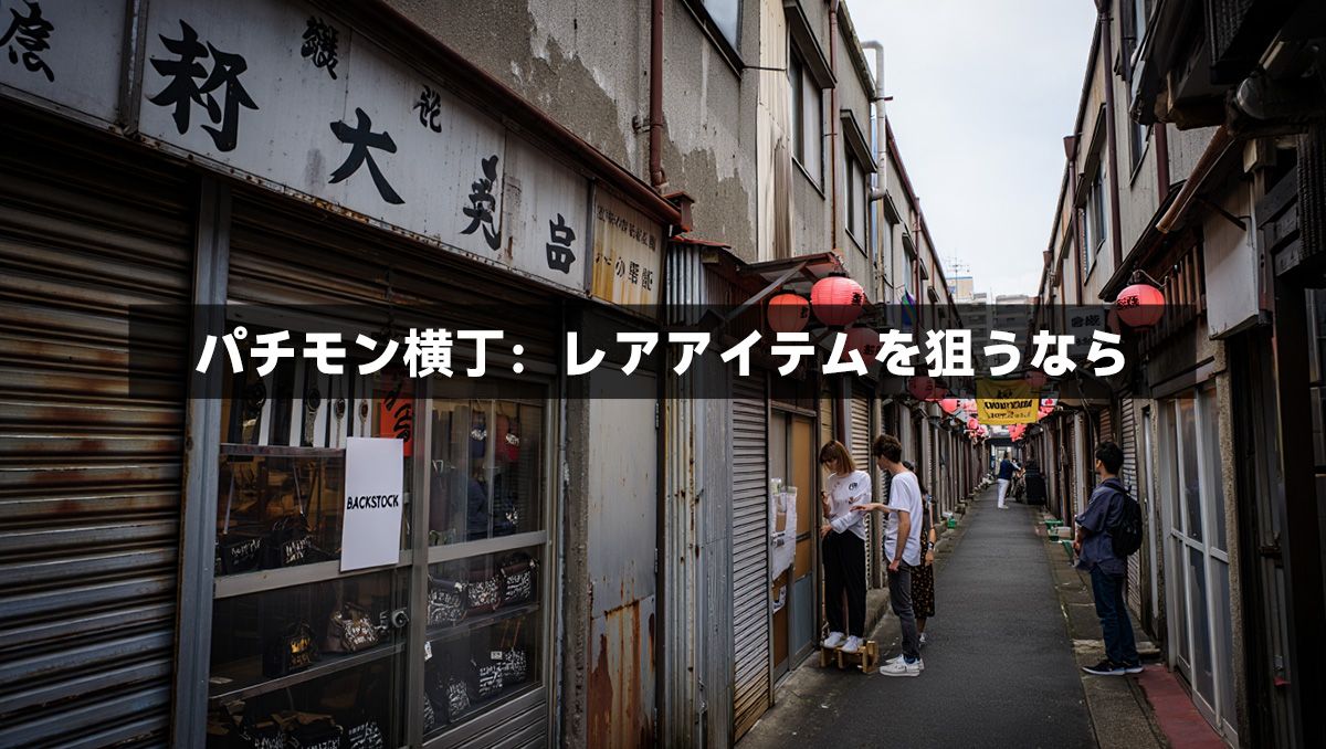 パチモン横丁：レアアイテムを狙うなら