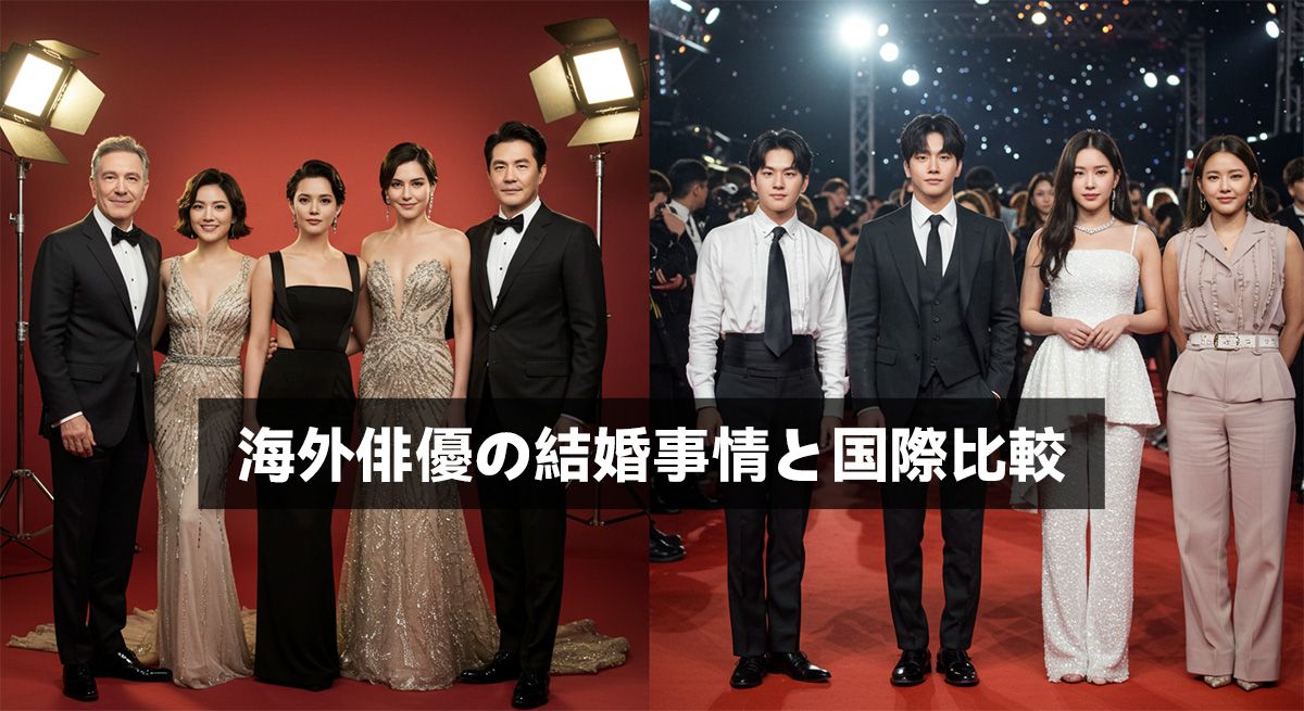 海外俳優の結婚事情と国際比較