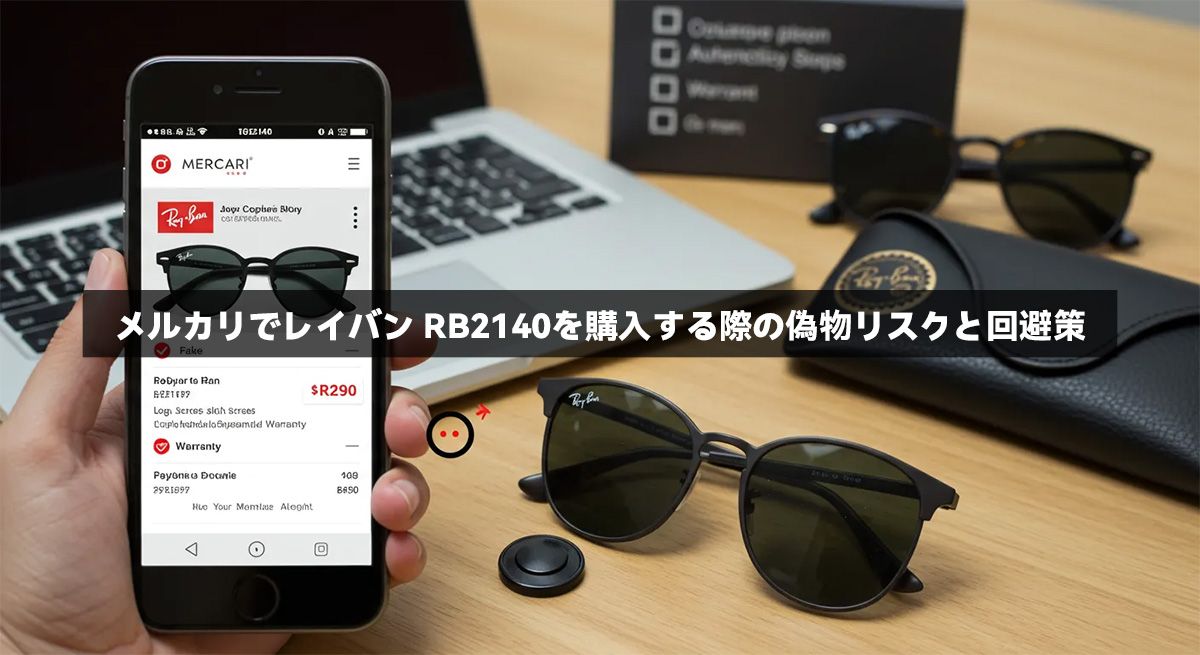 メルカリでレイバン RB2140を購入する際の偽物リスクと回避策