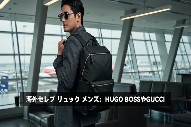 海外セレブ リュック メンズ：HUGO BOSSやGUCCI