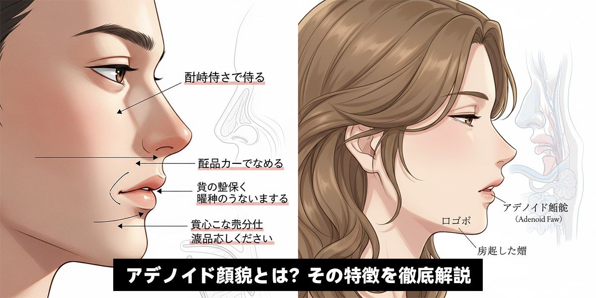 アデノイド顔貌とは？その特徴を徹底解説