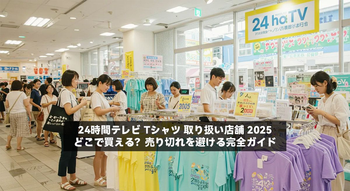 24時間テレビ Tシャツ 取り扱い店舗 2025：どこで買える？売り切れを避ける完全ガイド