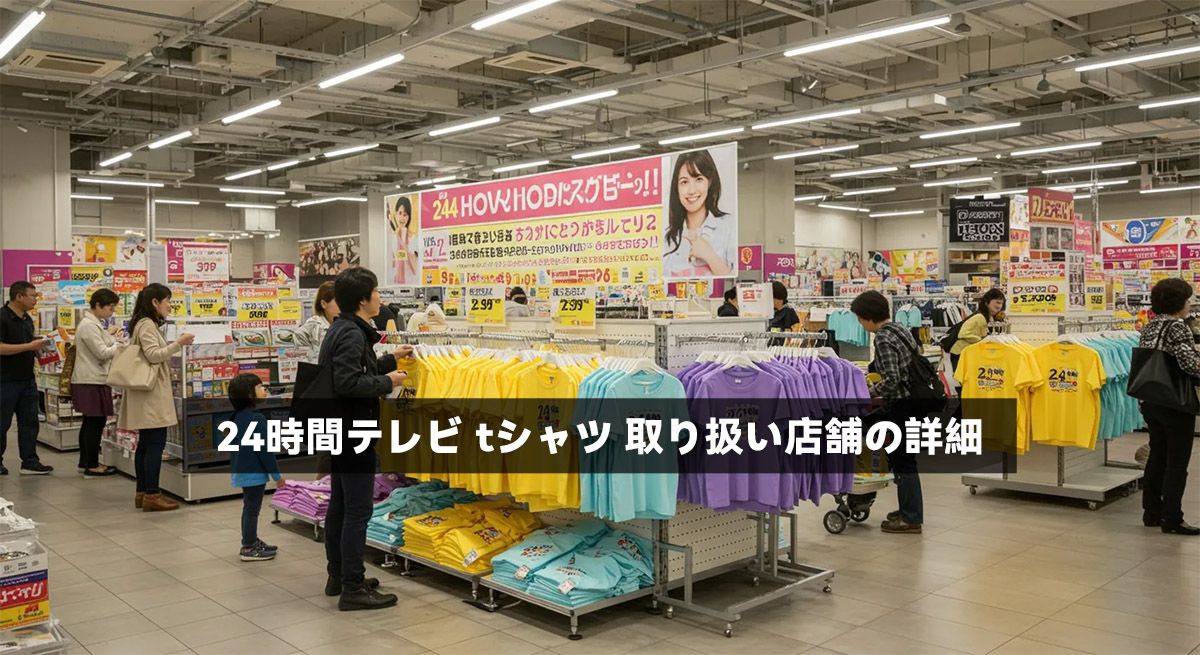 24時間テレビ tシャツ 取り扱い店舗の詳細