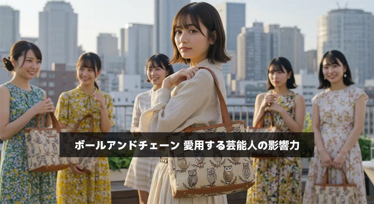 ボールアンドチェーン 愛用する芸能人の影響力