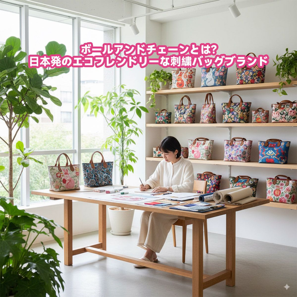 ボールアンドチェーンとは？日本発のエコフレンドリーな刺繍バッグブランド